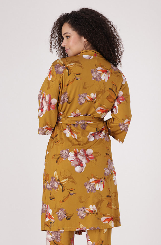 Raina Printed Kimono _ 154110 _ Gold