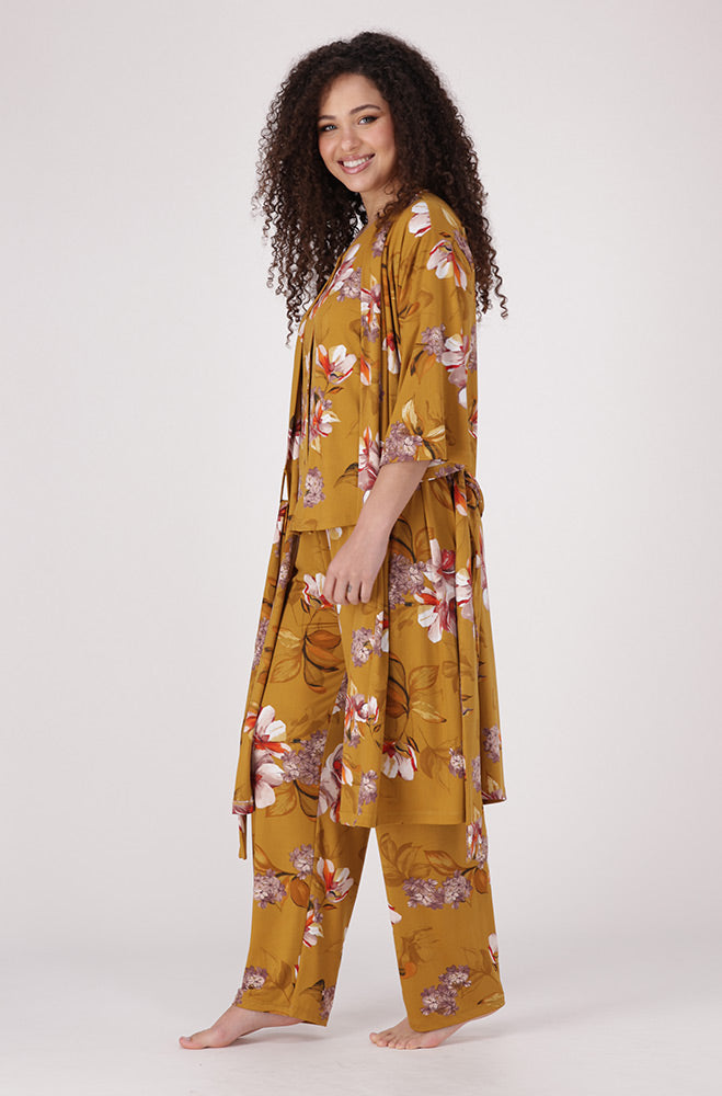 Raina Printed Kimono _ 154110 _ Gold