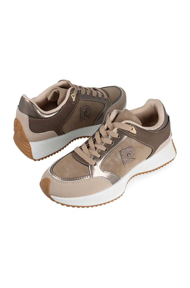 Pierre Cardin Side Glitter Sneaker _ 154308 _ Bronze