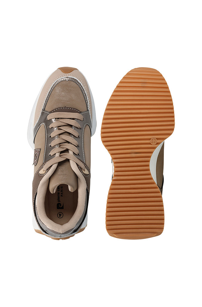 Pierre Cardin Side Glitter Sneaker _ 154308 _ Bronze