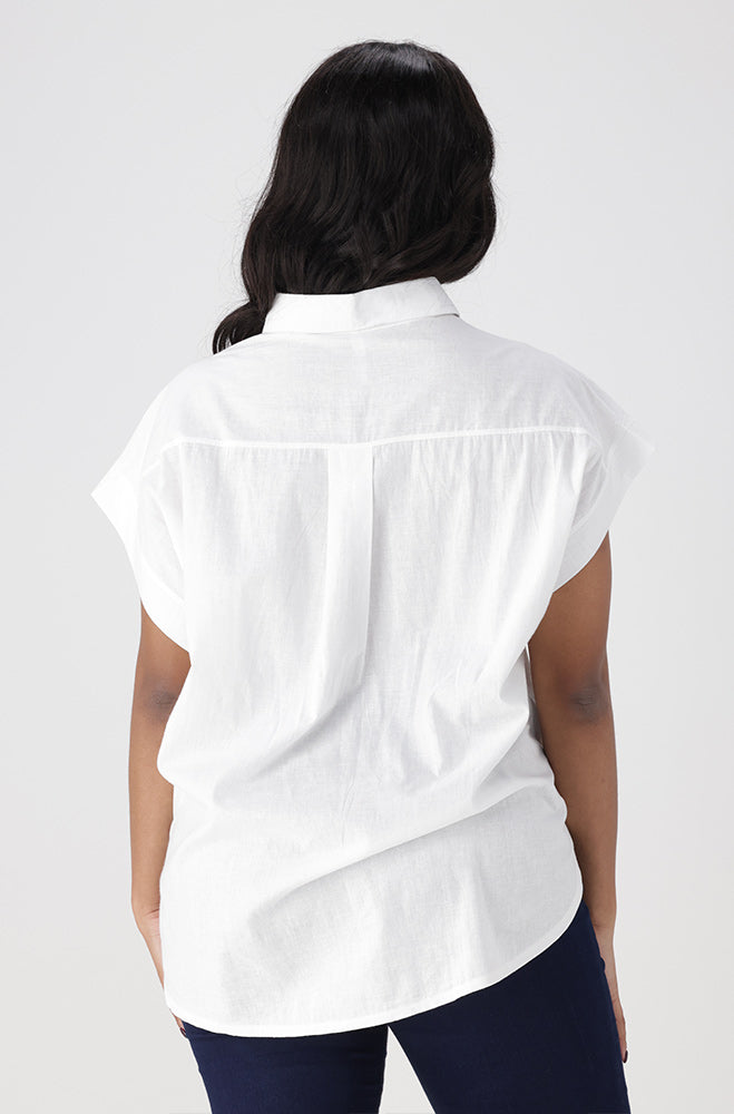Miya Boxy Shirt _ 154399 _ White