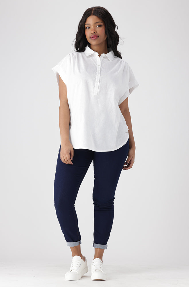 Miya Boxy Shirt _ 154399 _ White