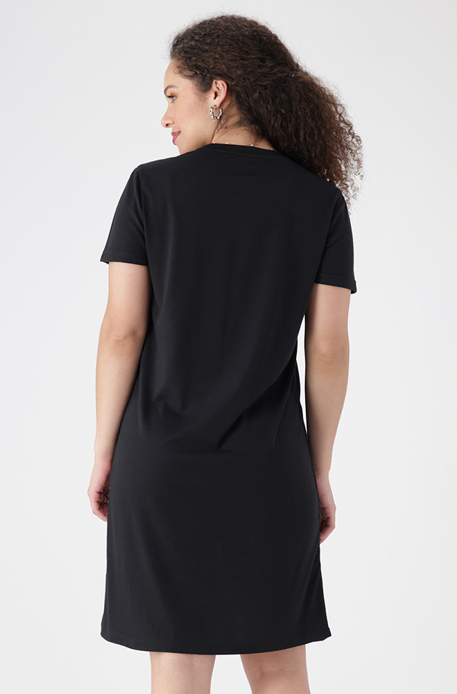Koko T Shirt Dress _ 154471 _ Black
