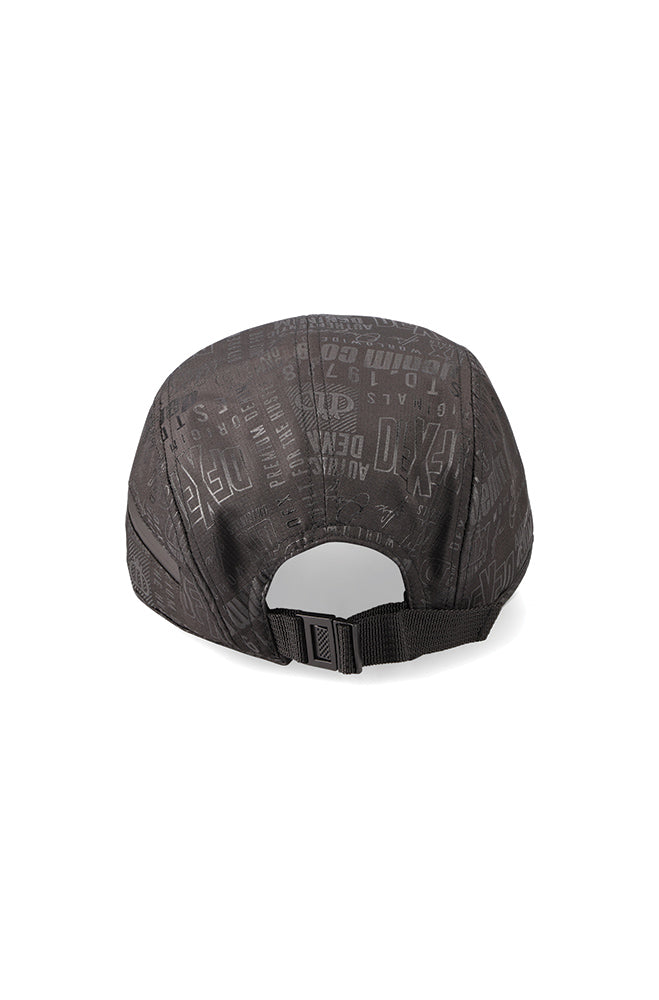 Aiden Allover Print 5 Panel Peakcap _ 154873 _ Black