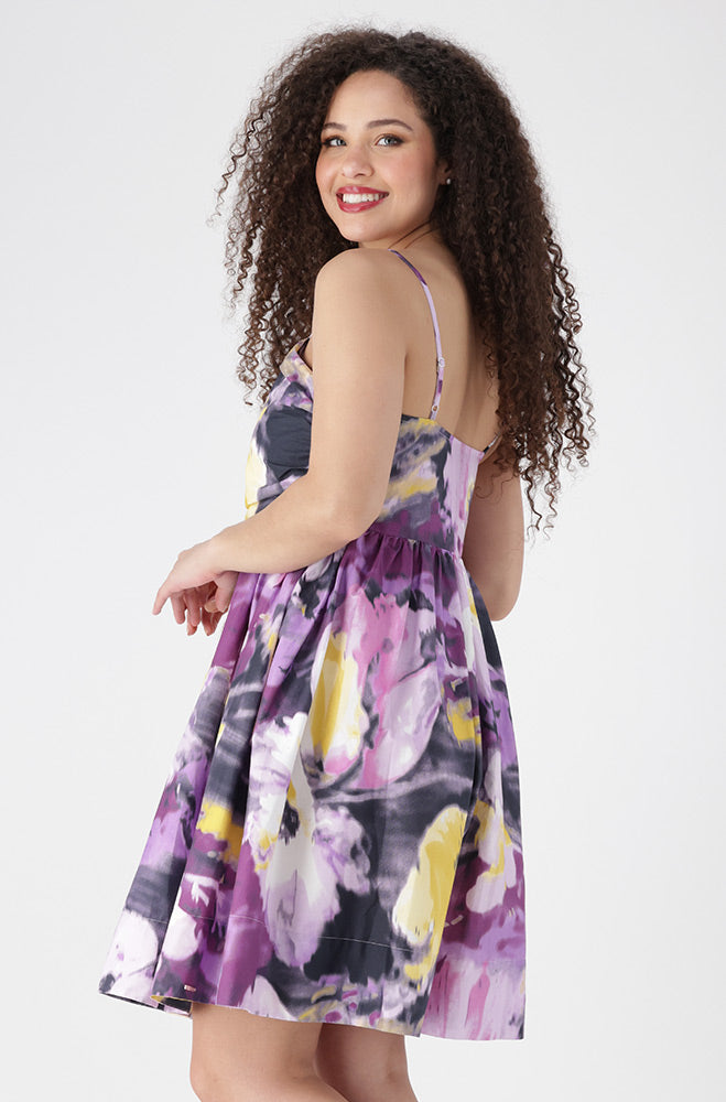 Jess Strappy Dress _ 154906 _ Purple