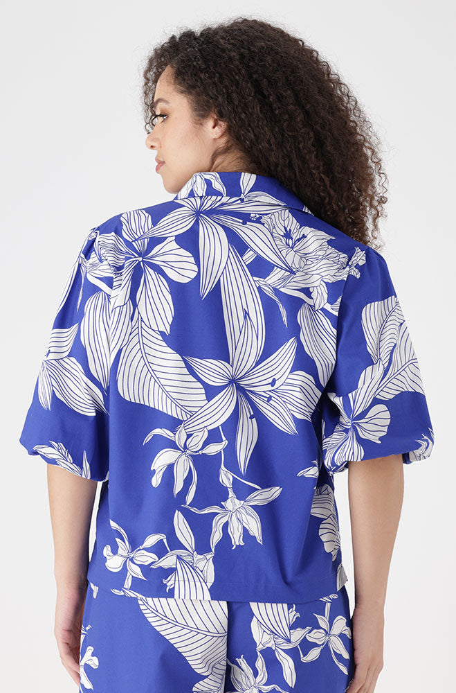 Gen Puff Sleeve Printed Top _ 155346 _ Multi