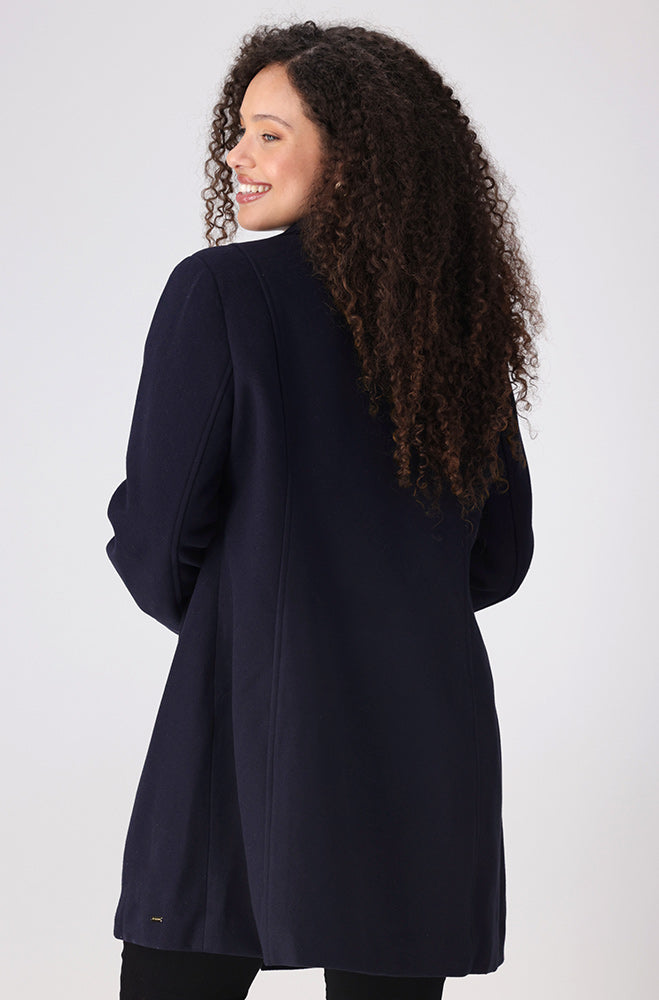 Lisa Military Melton Coat _ 155560 _ Navy