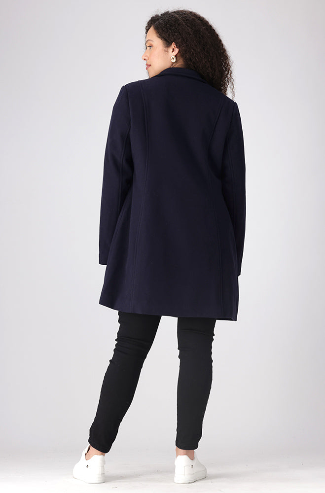 Lisa Military Melton Coat _ 155560 _ Navy