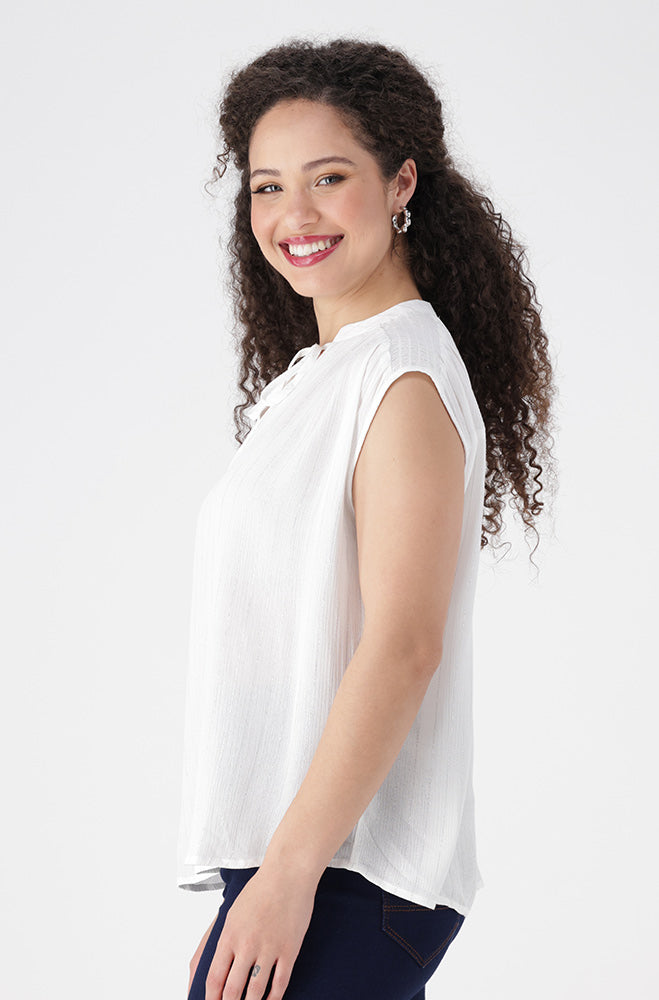 Eleanor Sleevless Top _ 155605 _ White