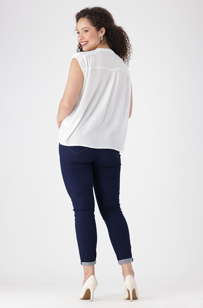 Eleanor Sleevless Top _ 155605 _ White