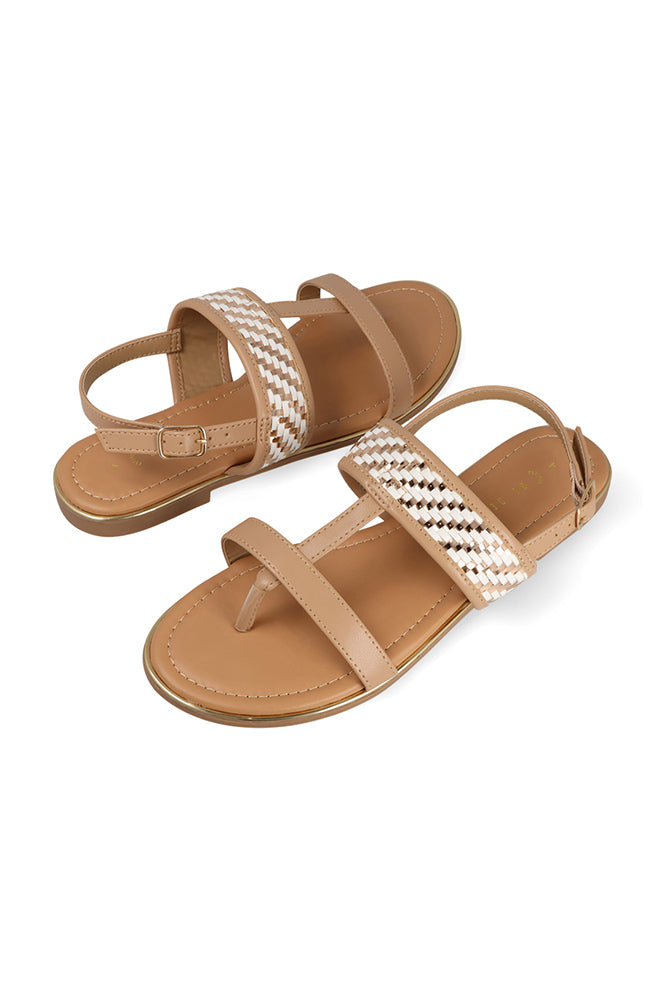 Dee Sling Back Sandal _ 155659 _ Tan