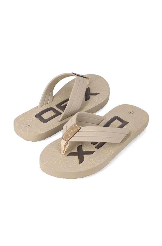 Jamie Two Tone Wide Thong Flip Flop _ 155669 _ Stone