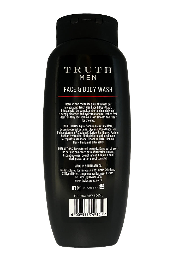 Men Truth Face  And Body Wash 500ml _ 155700 _ Black