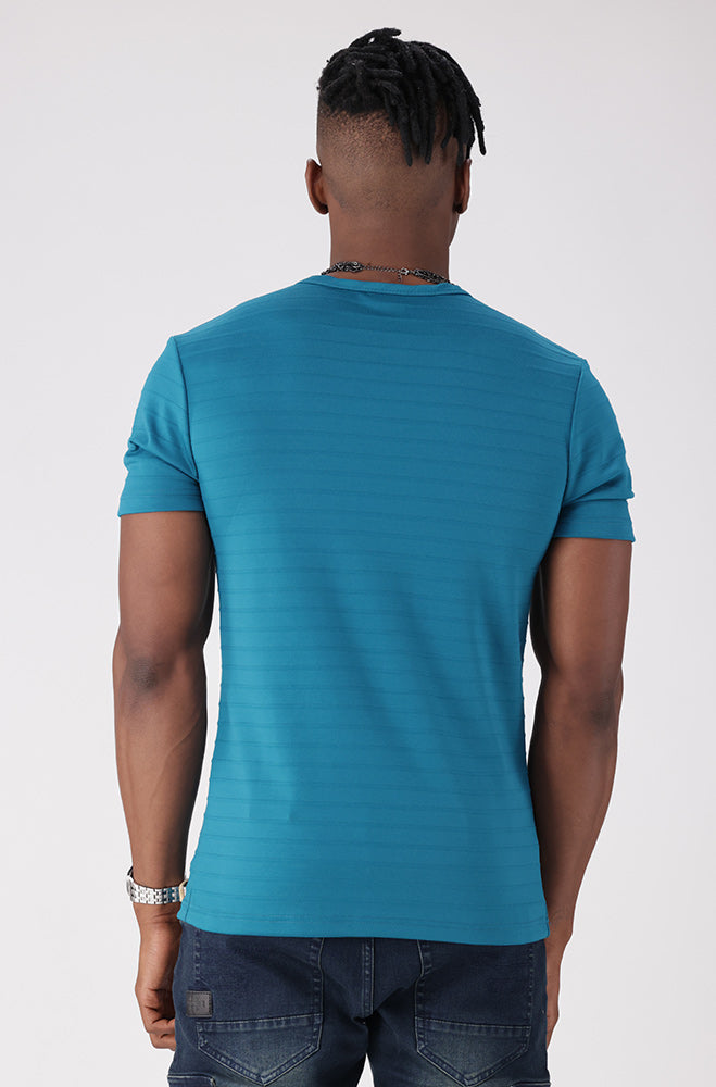 Boswell Textured Tee _ 155725 _ Teal