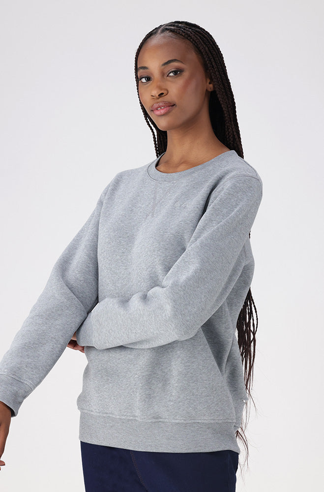 Brooklyn Fleece Crew Neck _ 155778 _ Grey Mel – Dunns