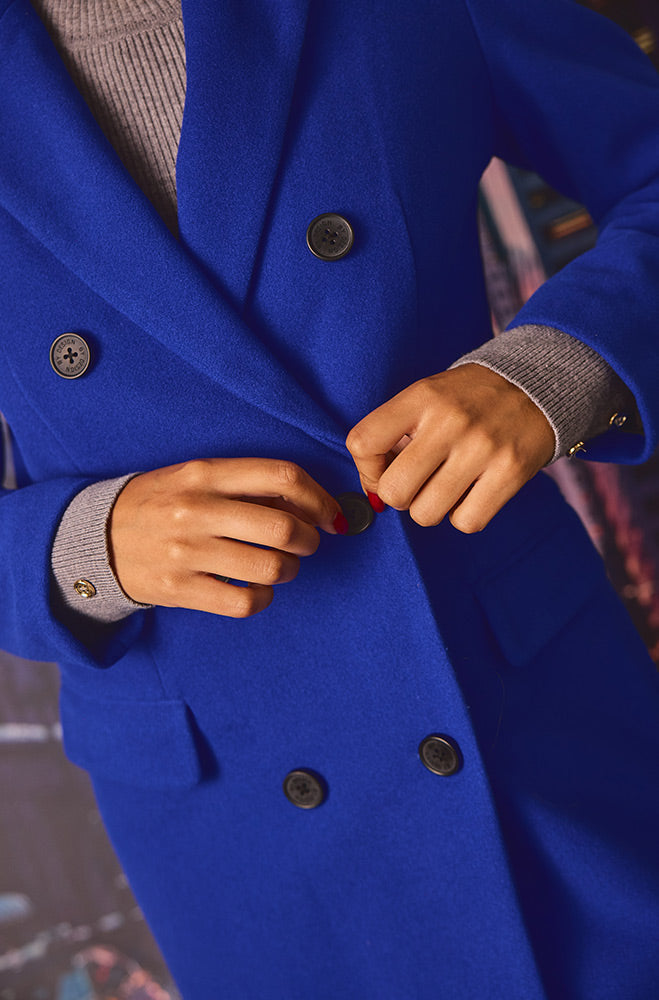 Lisa Melton Coat _ 155798 _ Cobalt