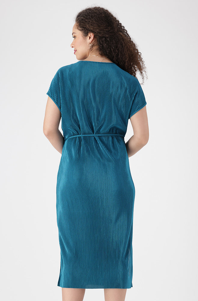 Mia Plisse Sleeveless Dress _ 155949 _ Teal