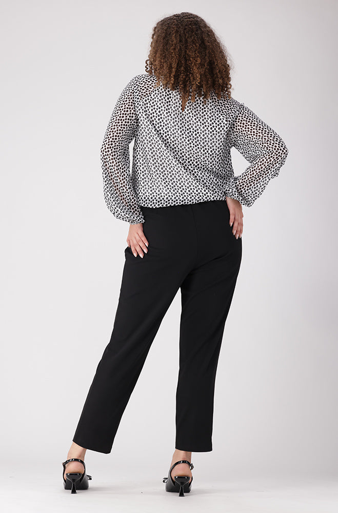 Kamala Bubble Hem Blouse _ 156055 _ White