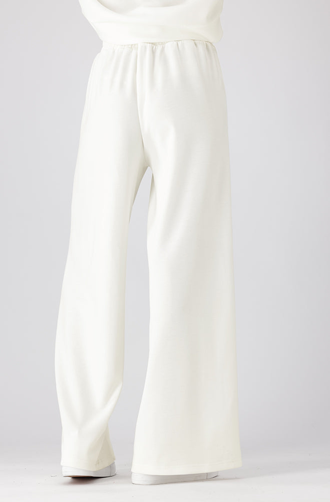 Melissa Soft Touch Scuba Wide Leg Pants _ 156118 _ Cream