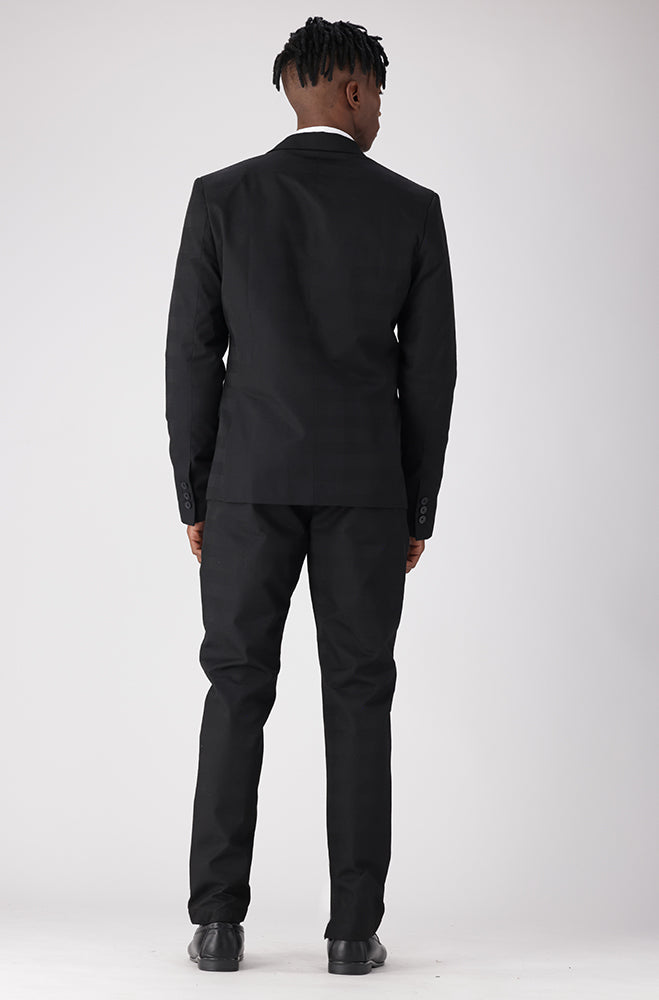 Satinwood Suit Jacket _ 156198 _ Black