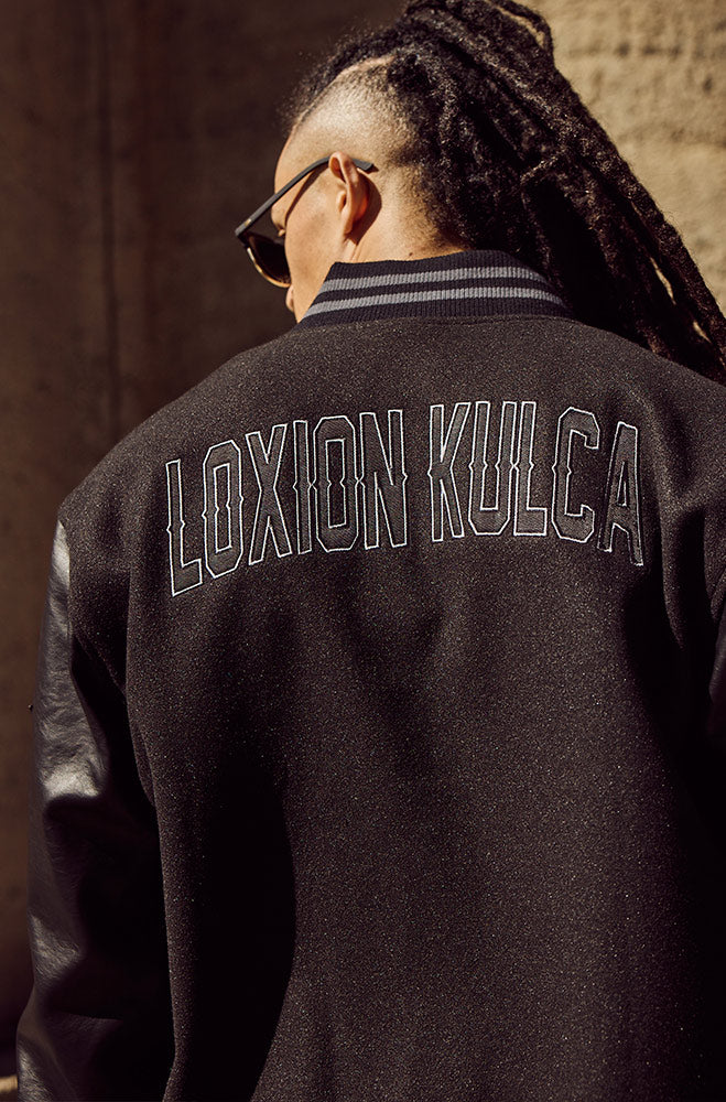 Loxion Kulca Branded College Jacket _ 156225 _ Black