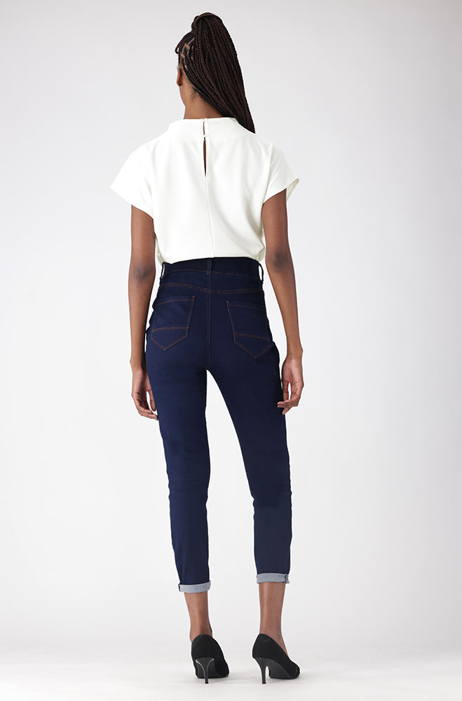 Gen Drape Turtle Neck Top _ 156259 _ Cream