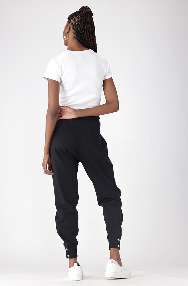 Melissa Snap Closure Jogger _ 156287 _ Black