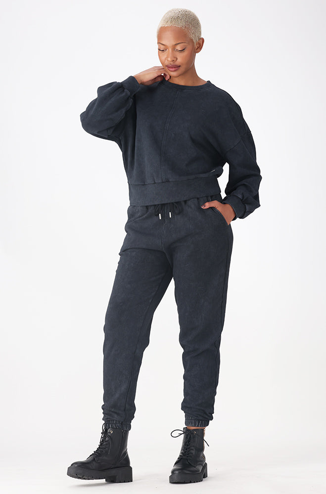 Ava Crewneck Top _ 156421 _ Grey