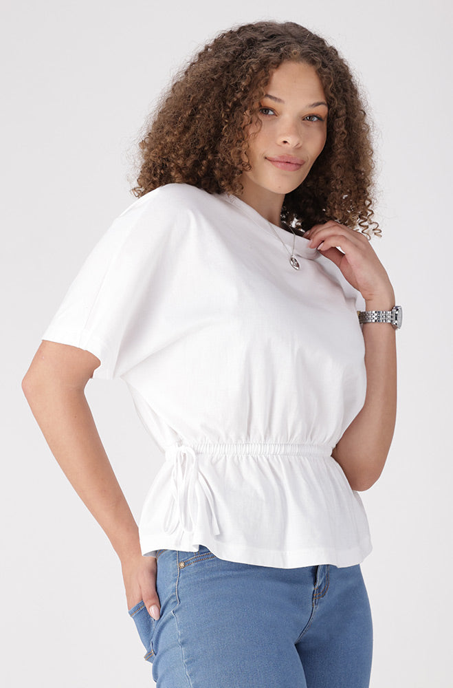 Koko Drawcord Tshirt _ 156819 _ White