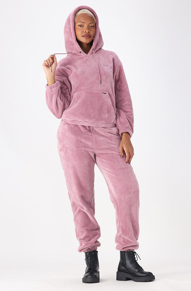 EMMA FLUFFY  HOODY  TOP _ 156897 _ Pink
