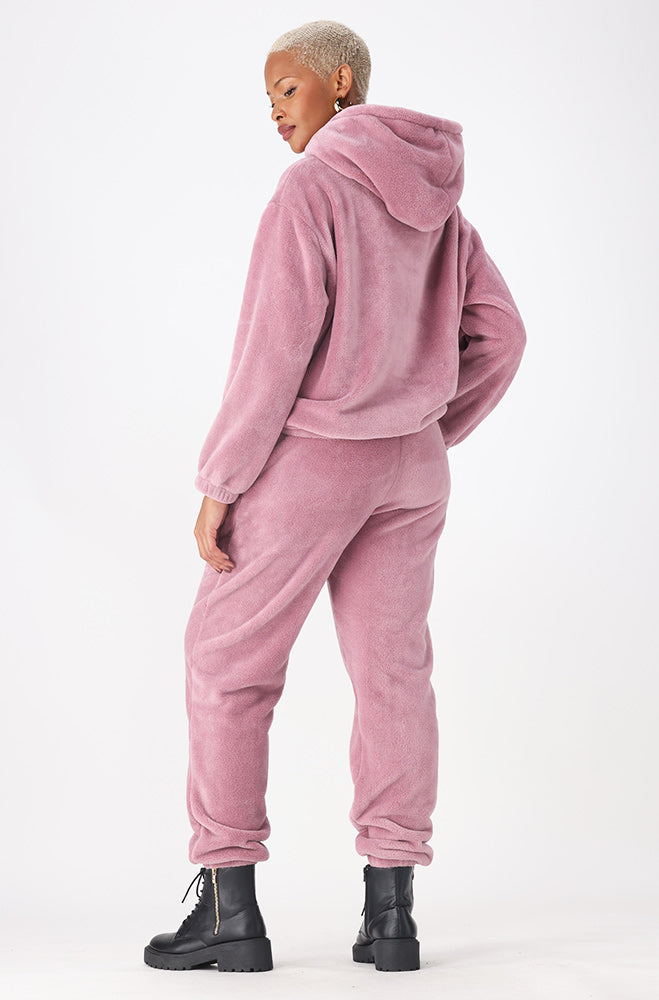 EMMA FLUFFY  HOODY  TOP _ 156897 _ Pink