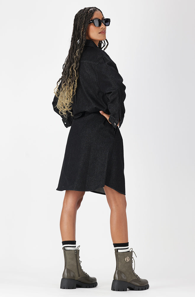 Denim Dress _ 156941 _ Black Wash