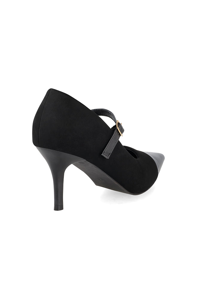 Sierra Combo Strap Stiletto _ 157666 _ Black