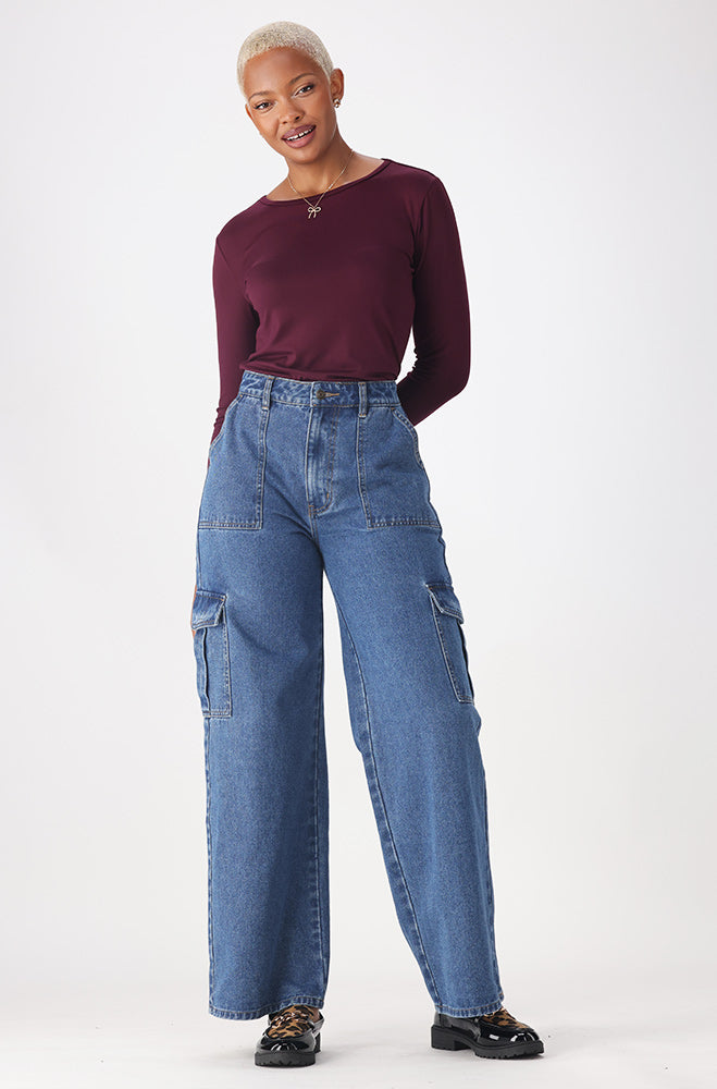 Cleo Crew Neck Tee _ 158074 _ Purple