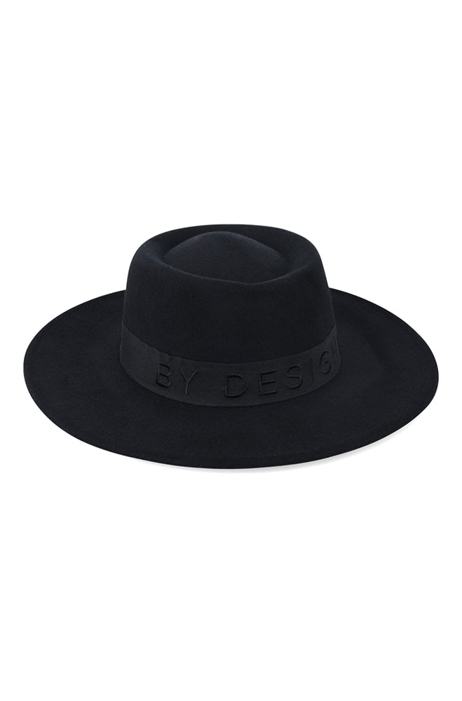 Holly Melton Boater Hat _ 158213 _ Black