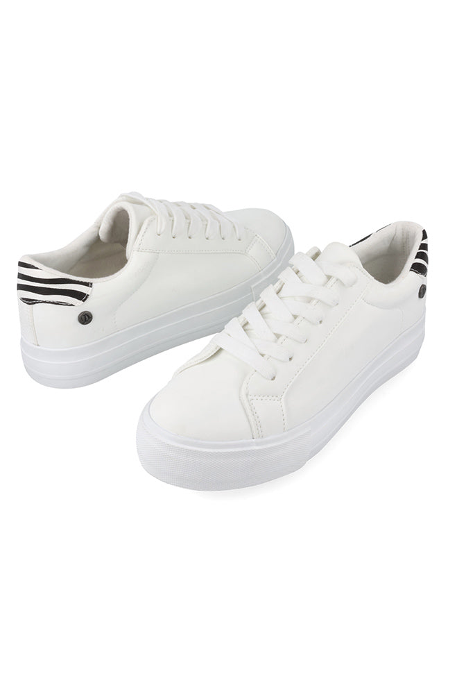 Taraji Back Tab Printed Sneaker _ 158221 _ White