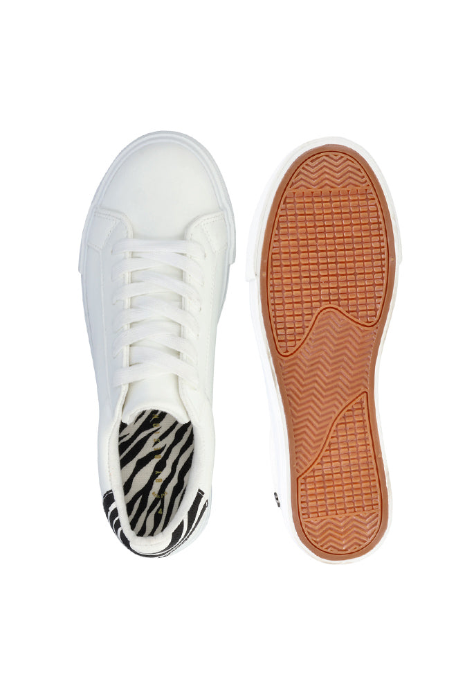 Taraji Back Tab Printed Sneaker _ 158221 _ White