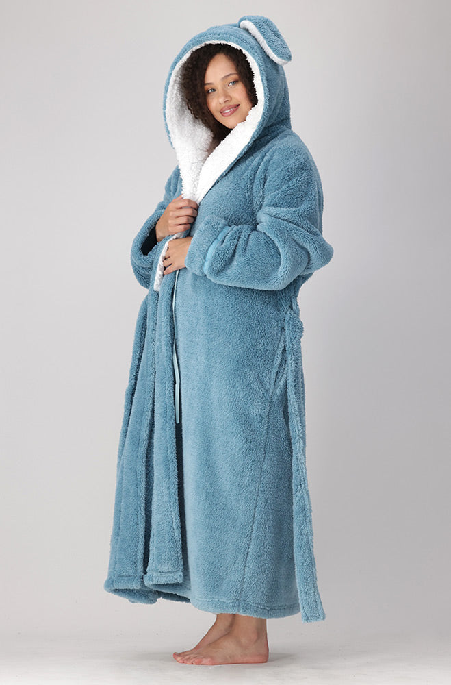 Bunny Long Ears Wrap Gowns _ 158318 _ Teal