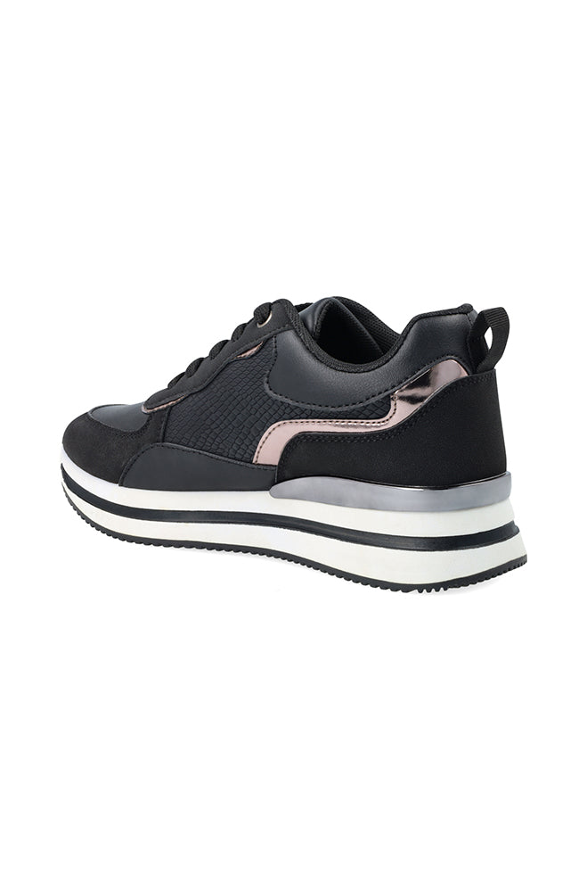 Yvetta Textured Sneaker _ 158914 _ Black