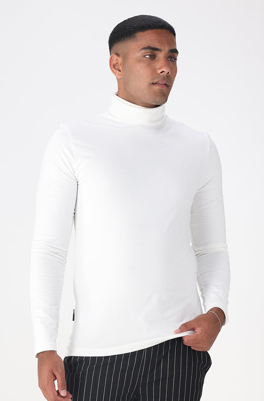 Palmer Polo Neck _ 159037 _ White