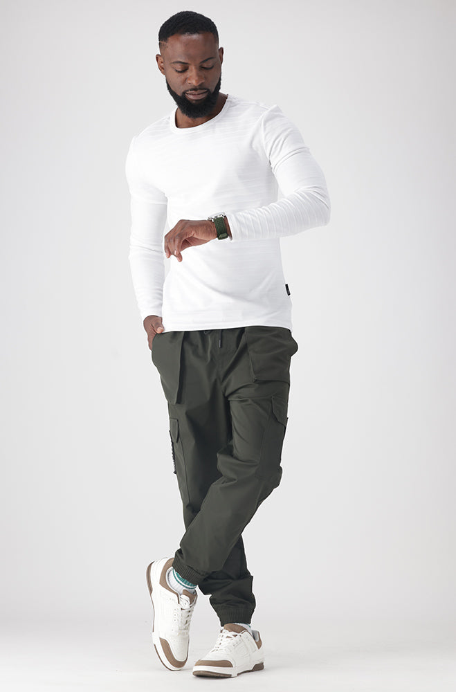 Cayuga Textured Tee _ 159326 _ White