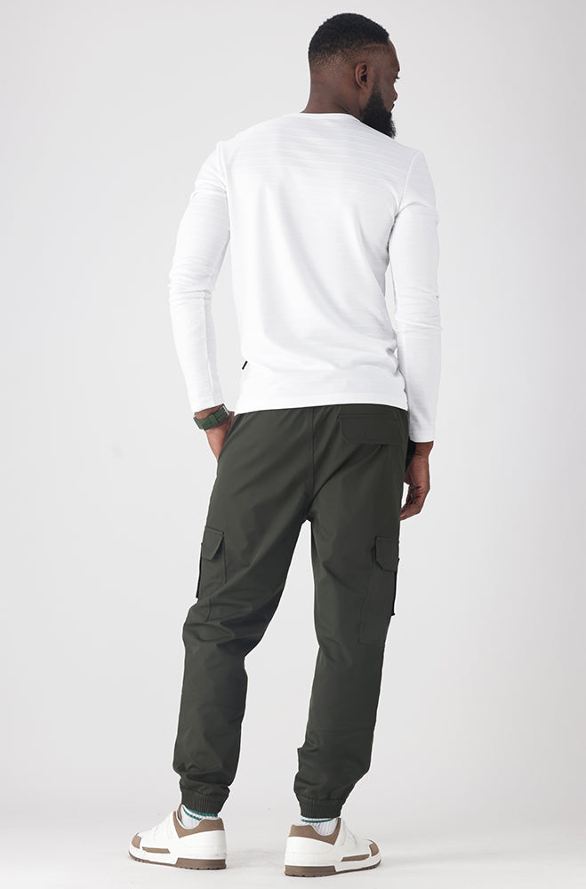 Cayuga Textured Tee _ 159326 _ White