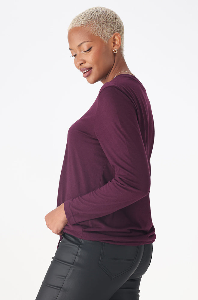 CARLIE DRAWCORD GRAPHIC TEE _ 159981 _ Purple