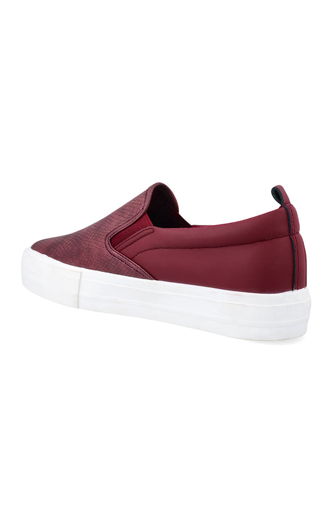 Jemima Slip On Gusset _ 160012 _ Burgundy