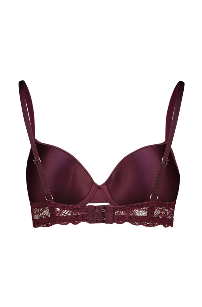 Nova Lace Wing Bra _ 160203 _ Burgundy