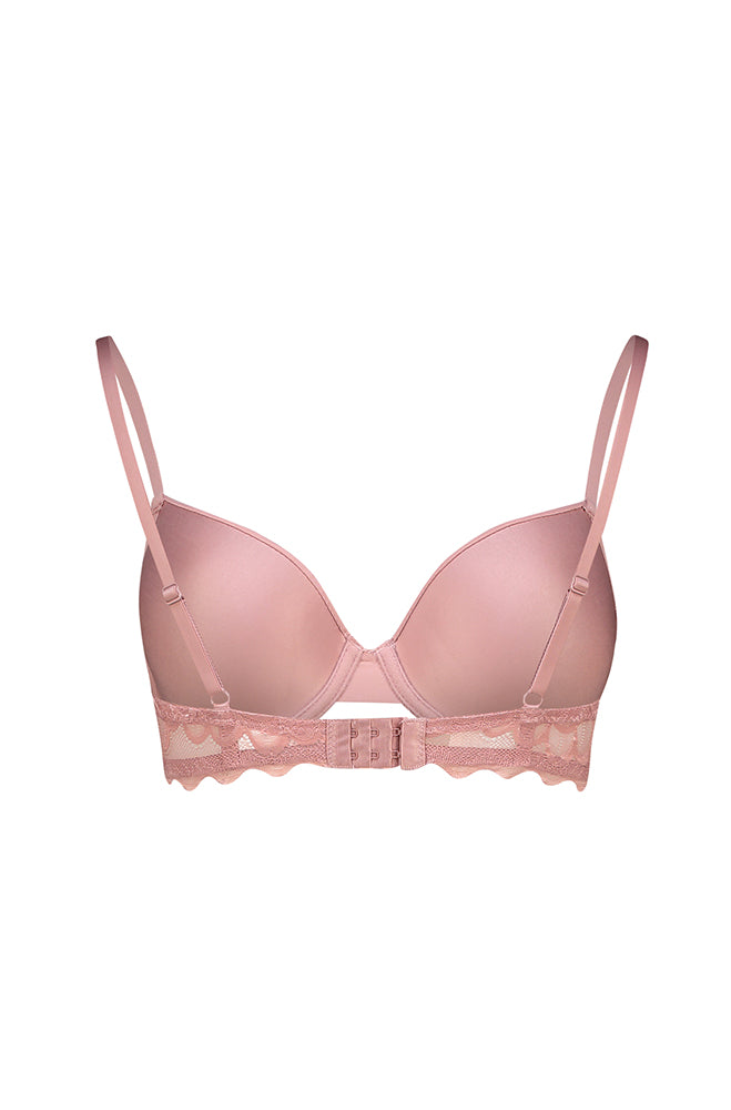 Blair Lace Wing Trim Bra _ 160778 _ Dusty Pink