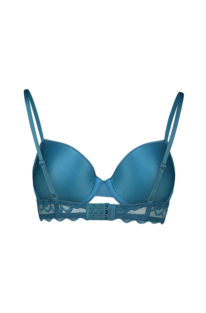 Blair Lace Wing Trim Bra _ 160779 _ Teal