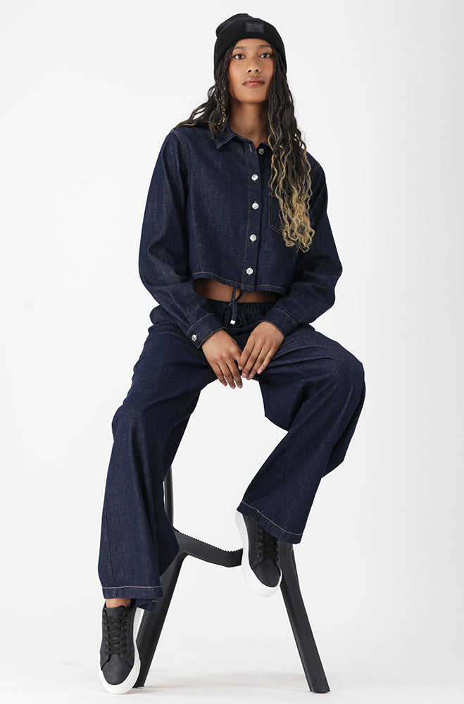 Taryn Denim Top _ 161220 _ Dark Wash