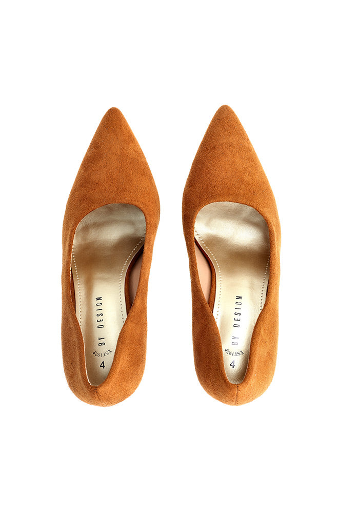 Suede Stiletto Heel- Camel _ 161267 _ Camel