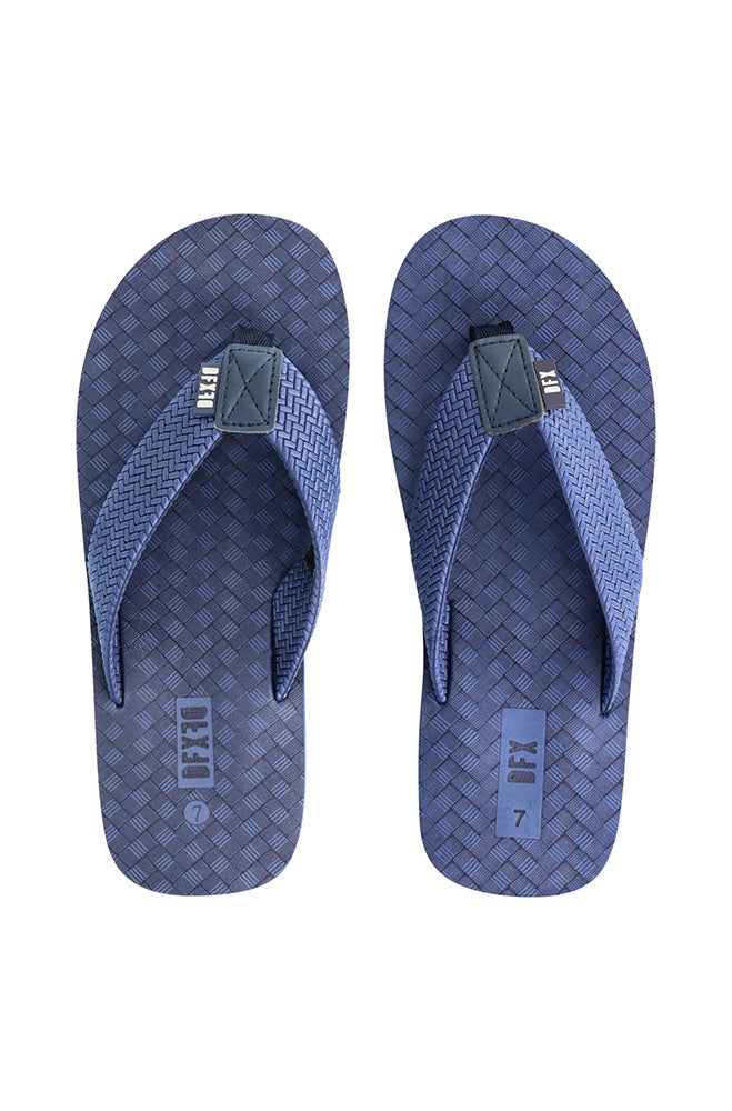 Tate Embossed Flip Flop _ 161274 _ Navy